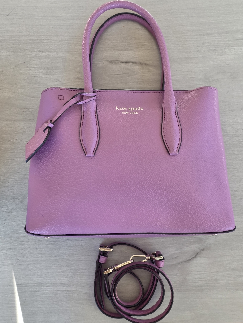 Kate Spade Eva Small Top Zip Satchel in Lilac Orchid